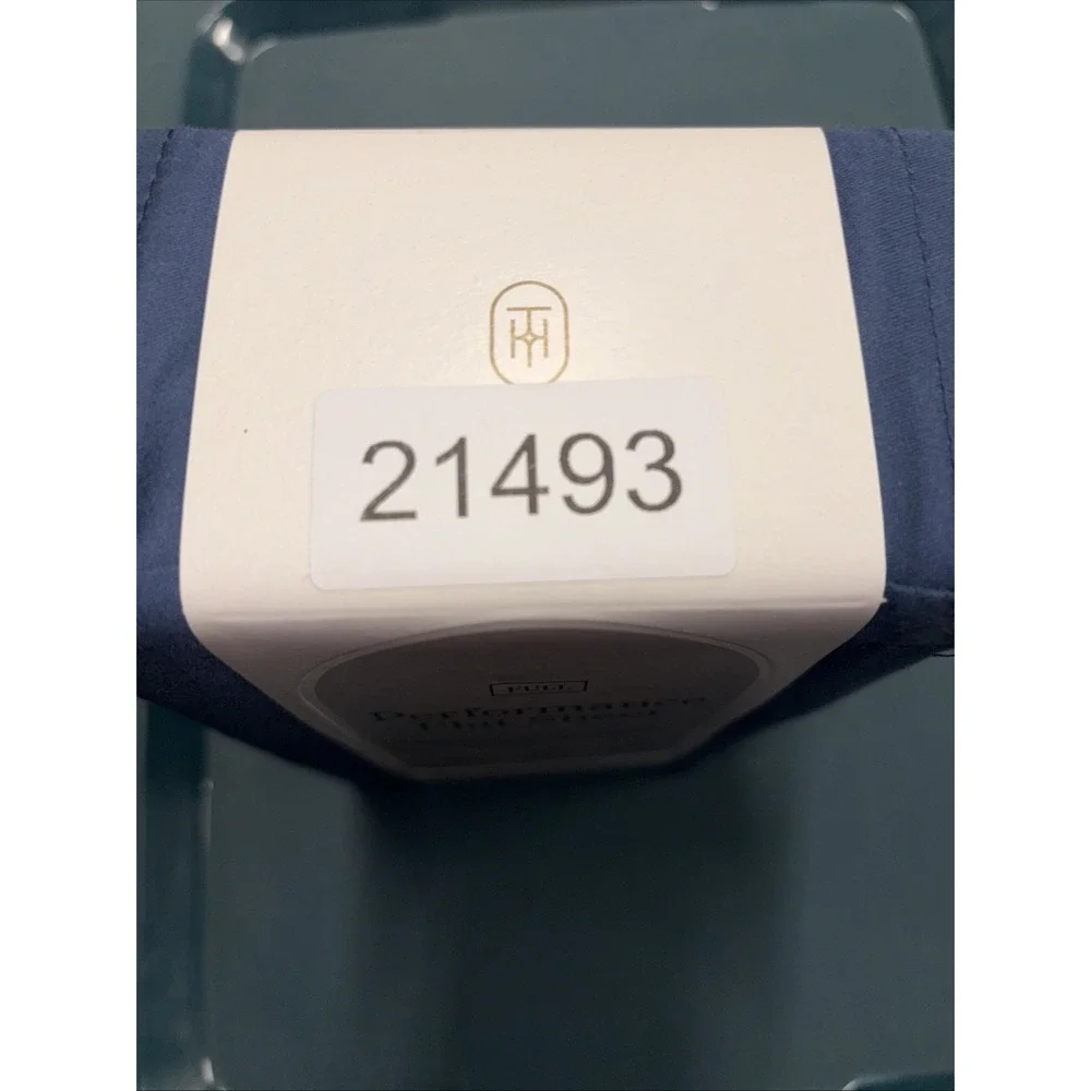 Threshold Performance Flat Cotton‎ Sheet Full Metallic Blue 400TC